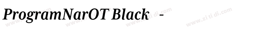 ProgramNarOT Black◆字体转换